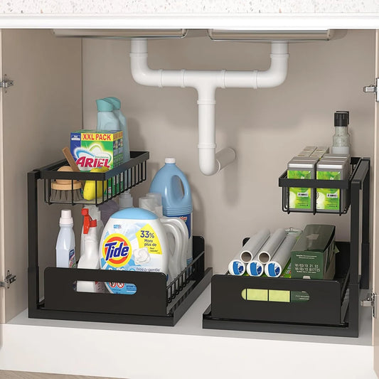 Under Sink 2 Shelf Pull Out Storage,