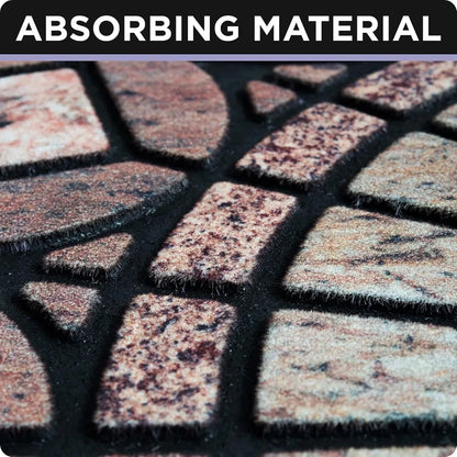 Rubber, Washable Non-Slip Door Mat,