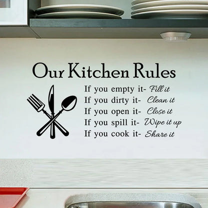 Vinyl Kitchen Wall Decals