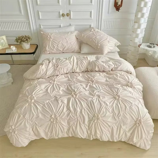 3D Twist Flowers Duvet Cover