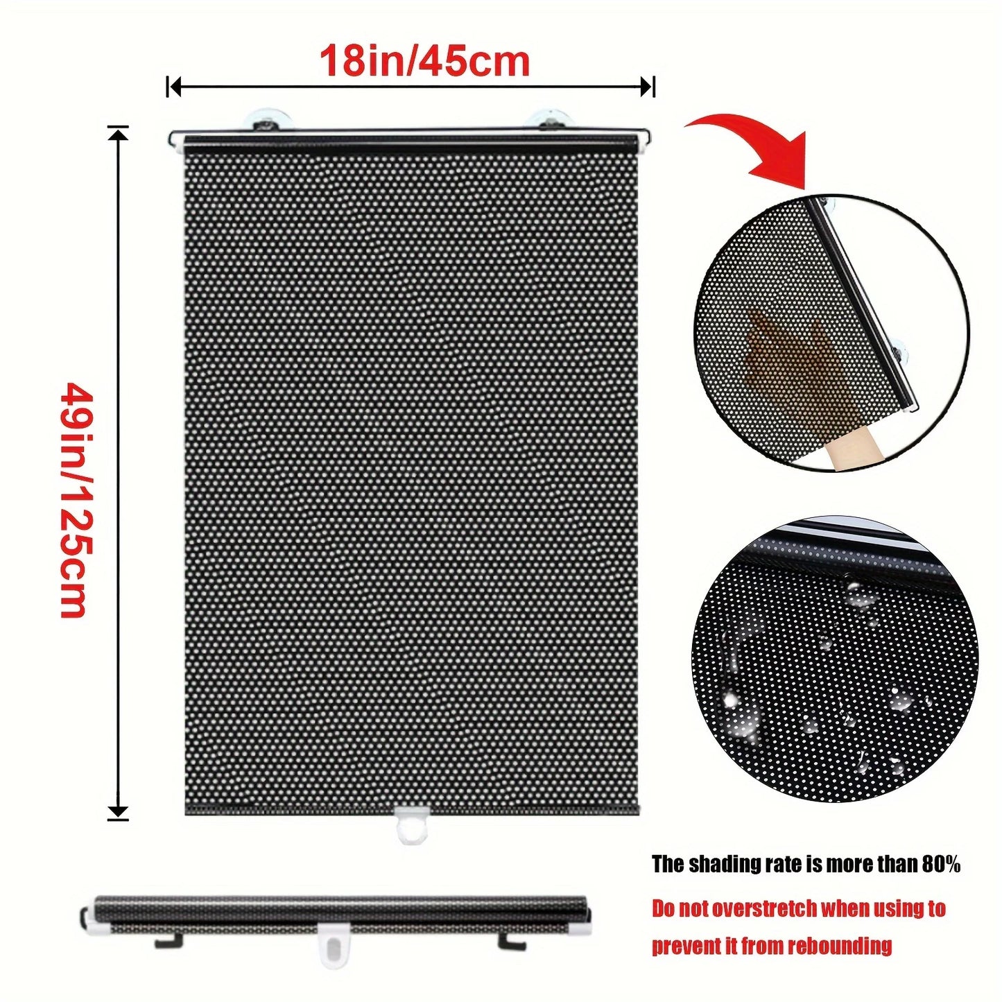 Blackout curtains with suction cups