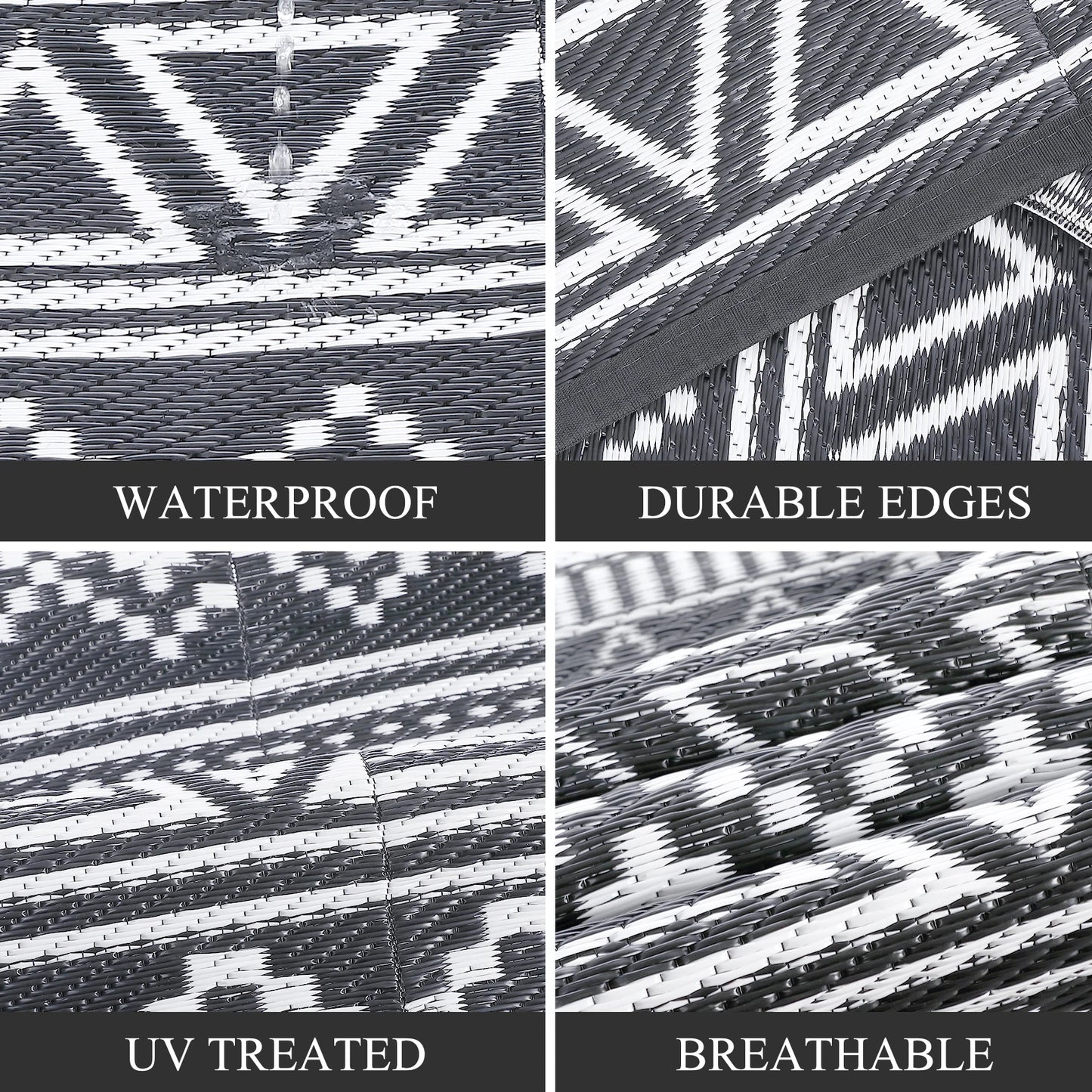 Waterproof Reversible Patio Rug