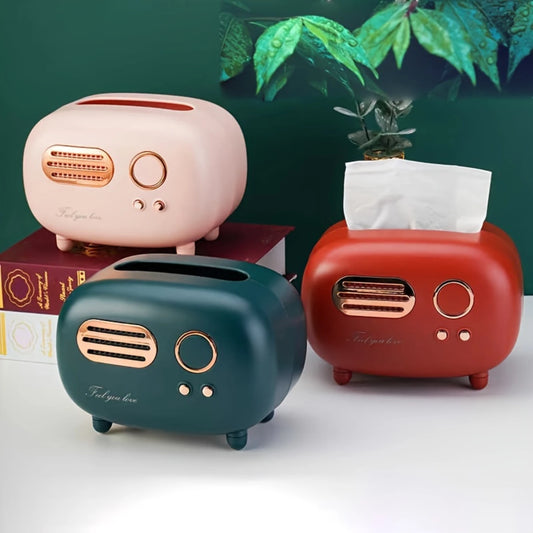 Vintage Radio-Styled Tissue Box