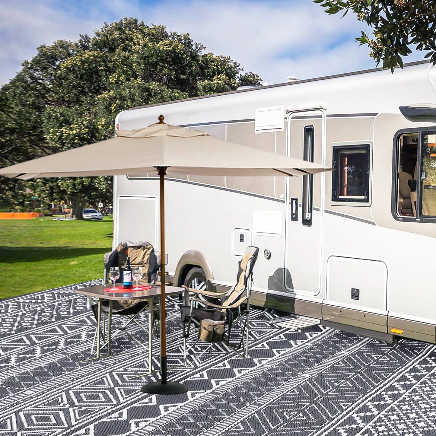 Waterproof Reversible Patio Rug