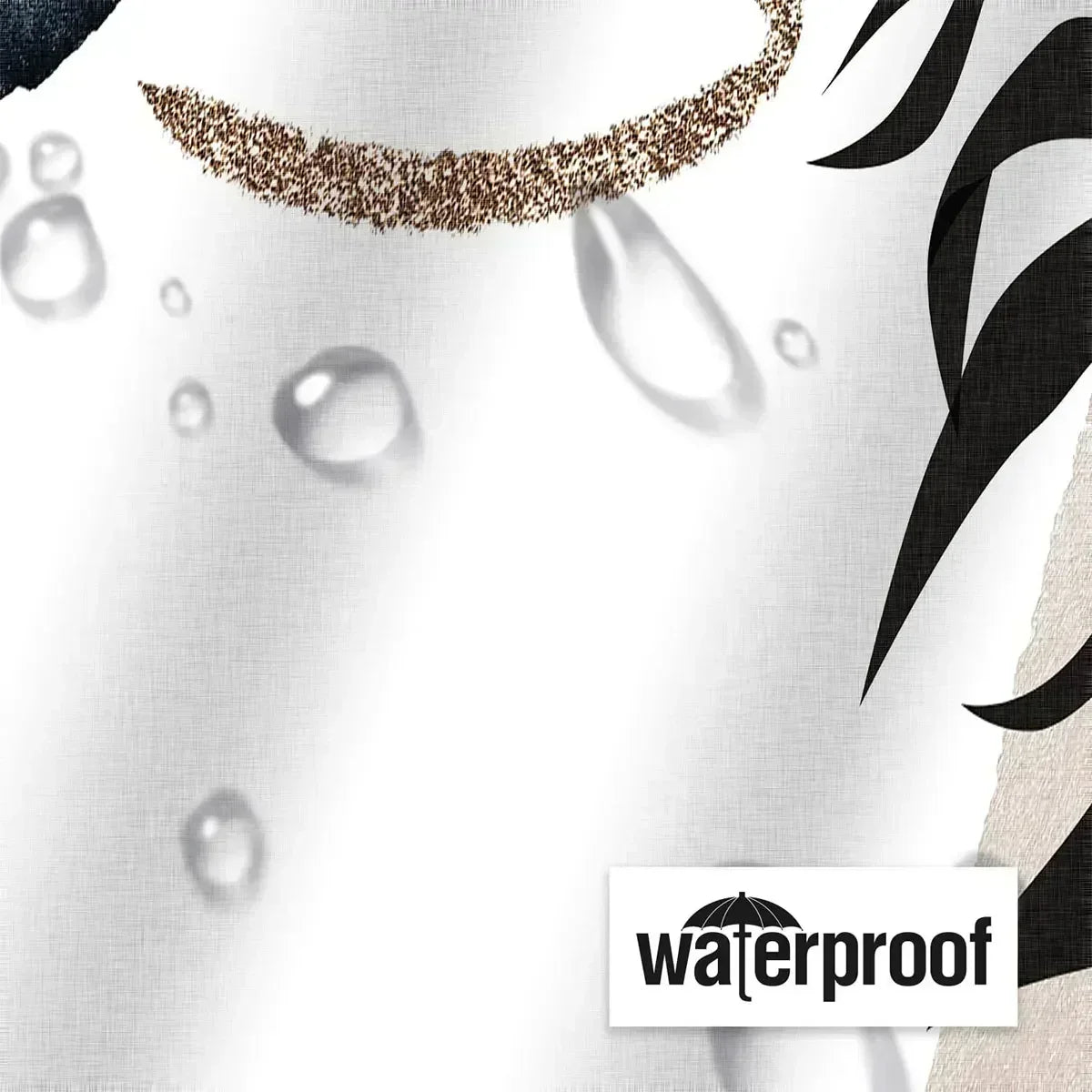 Boho Waterproof Shower Curtain with Hooks