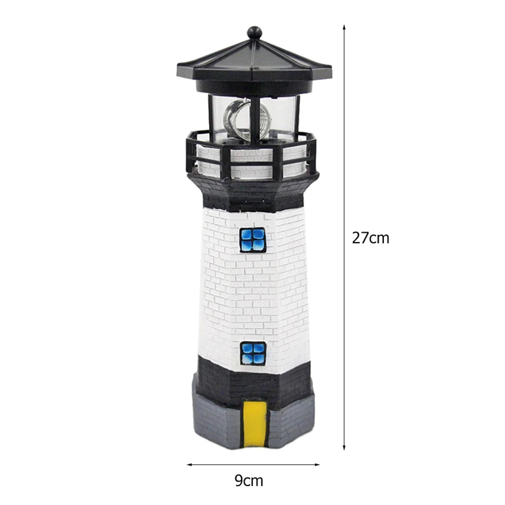 Lighthouse Rotating Solar Lamp