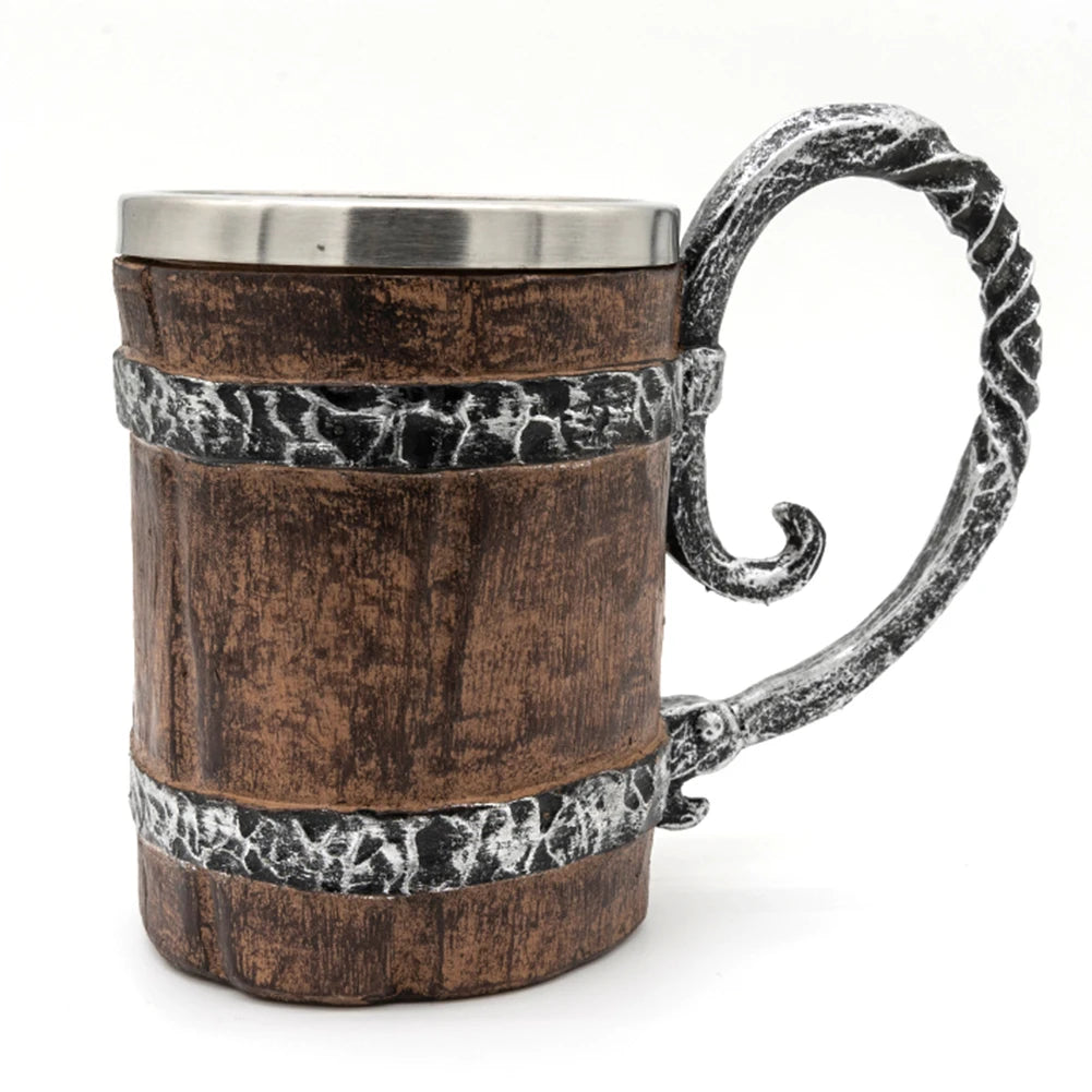 Drinking Mug Double Wall Simulation Wood