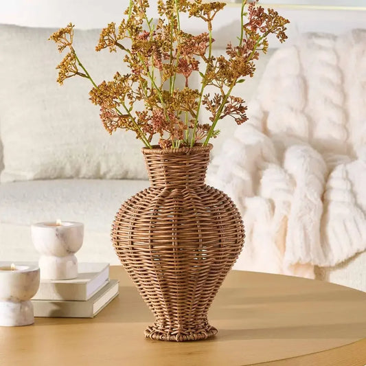 Decorative Woven Rattan Vase