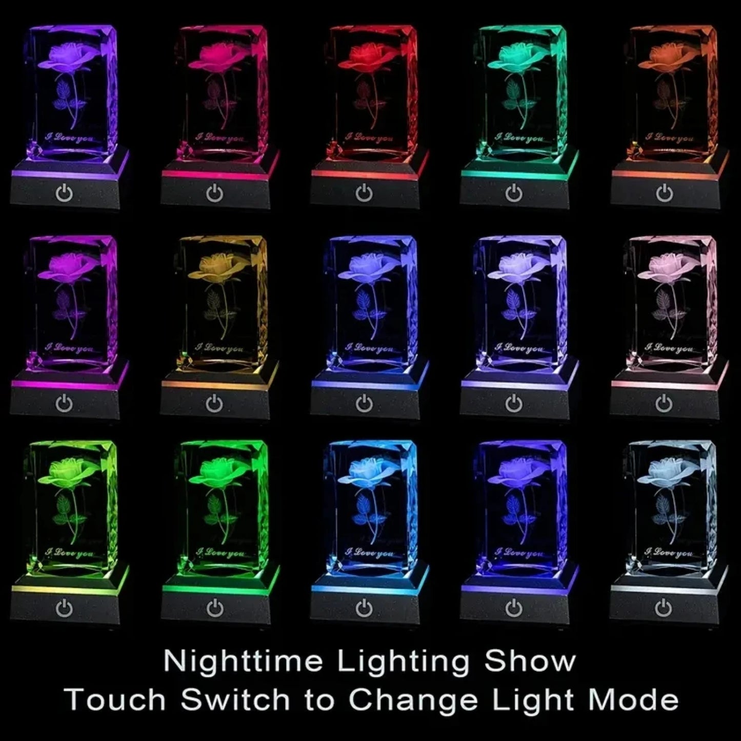 LED Rose Night Light
