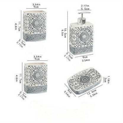4pcs/set Bohemian Toiletry Set,